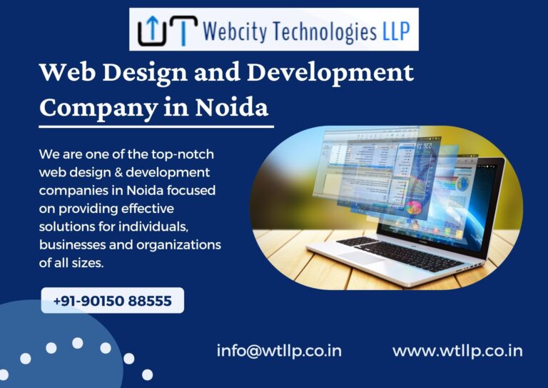 Web Design and Development Company in Noida 768x543
