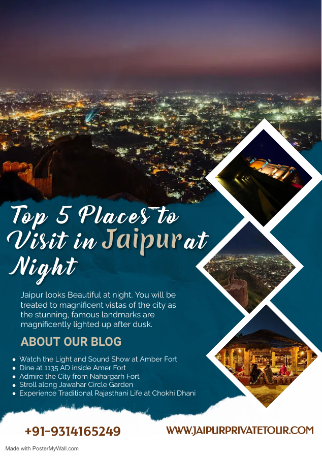 Top 8 Places to Visit in Jaipur at Night Made with PosterMyWall