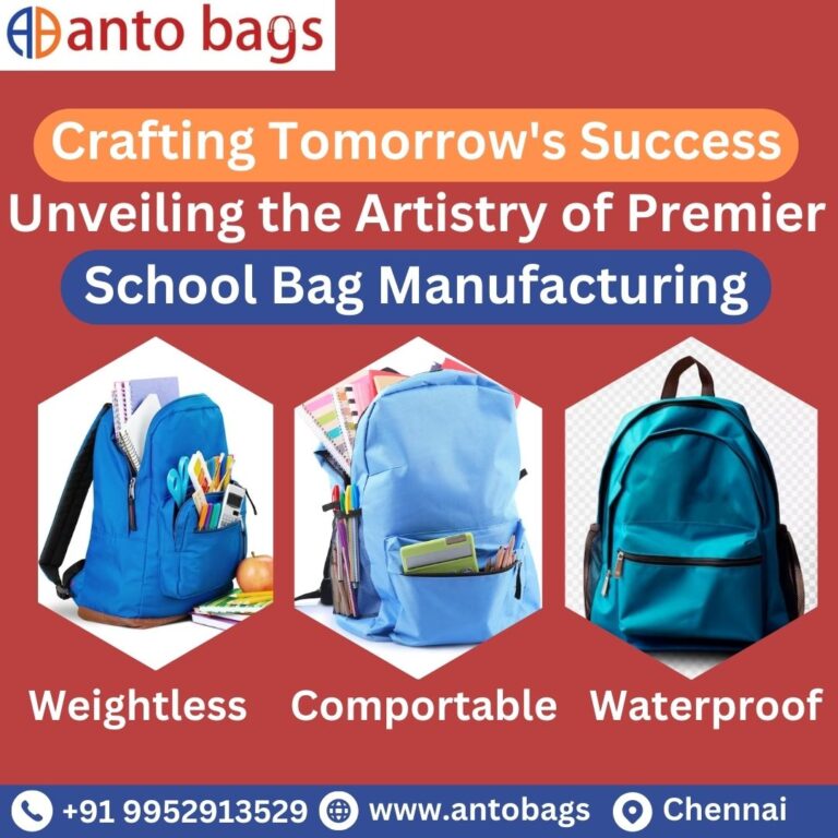 School Bag Manufacturing 768x768
