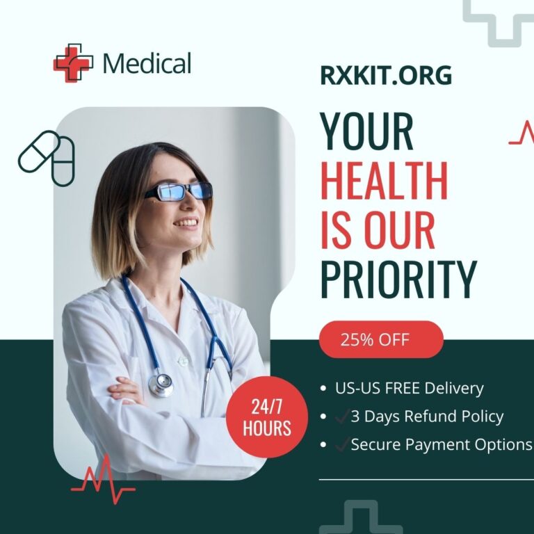 Red and Blue Modern Medical and Health Care Instagram Post 768x768