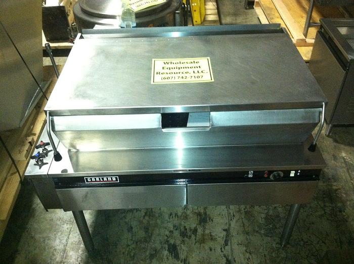 large used garland f40 f1 electric 4 o gallon auto tilting braising pan skillet 804