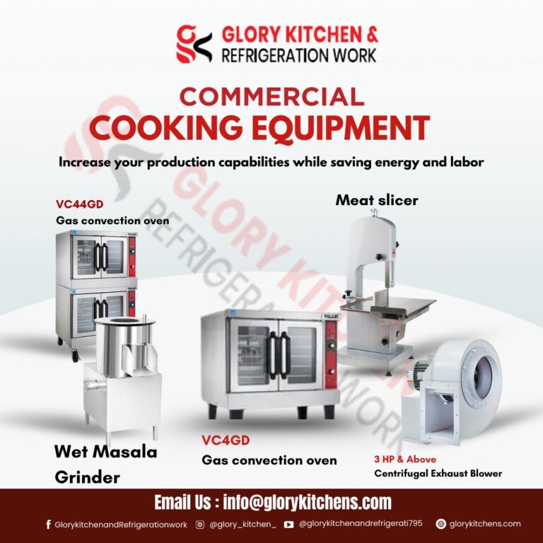 Boost Your Kitchen Efficiency with GLORY KITCHEN REFRIGERATION WORK We provide high quality commercial cooking equipment to enhance your production capacity while saving energy and labor. Find us at Plo 3 768x768