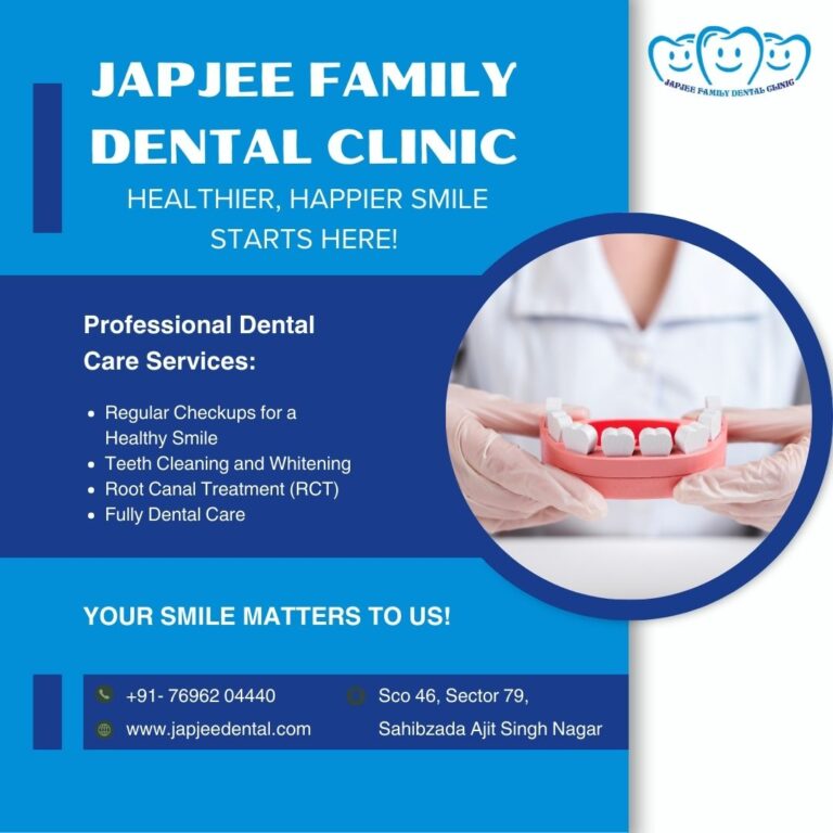 Japjee Family Dental Clinic Dentist in Mohali Dental Implants painless affordable dentistry in Chandigarh 768x768