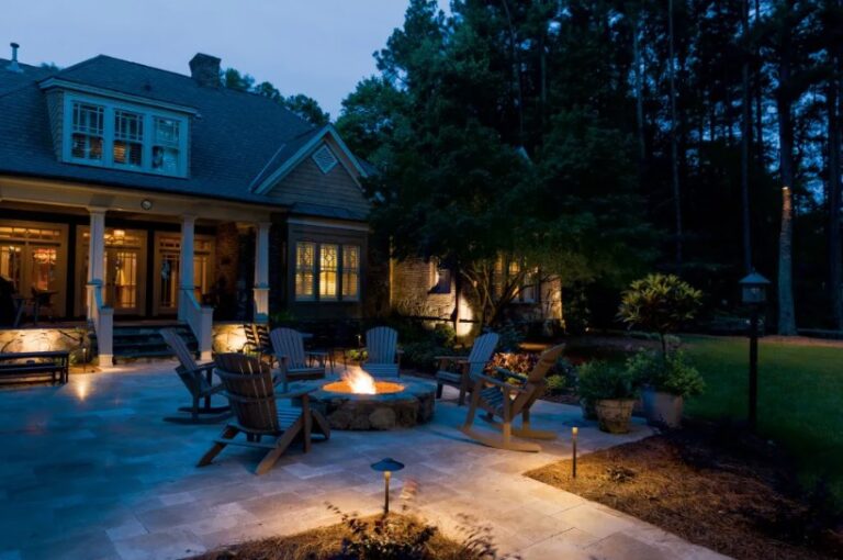 Outdoor Landscape Lighting Installation 768x510