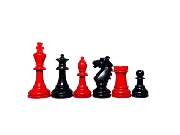 Red Panther chess pieces