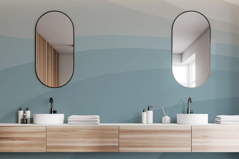 Bat 09 C203Kaleidoscope Blue mural for walls enhance 2.6x 768x512