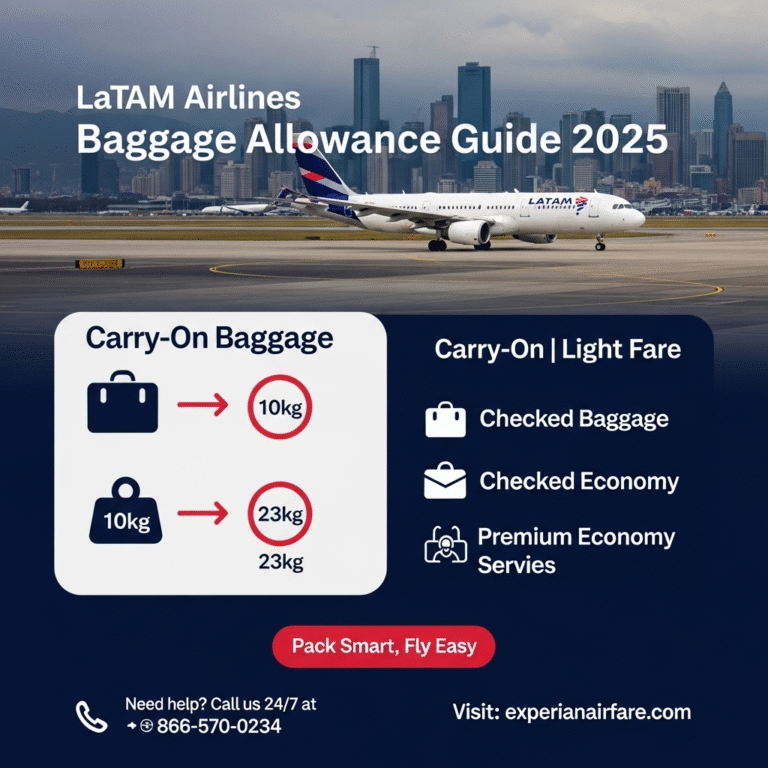 LATAM Airlines baggage allowance including LATAM carry on 768x768