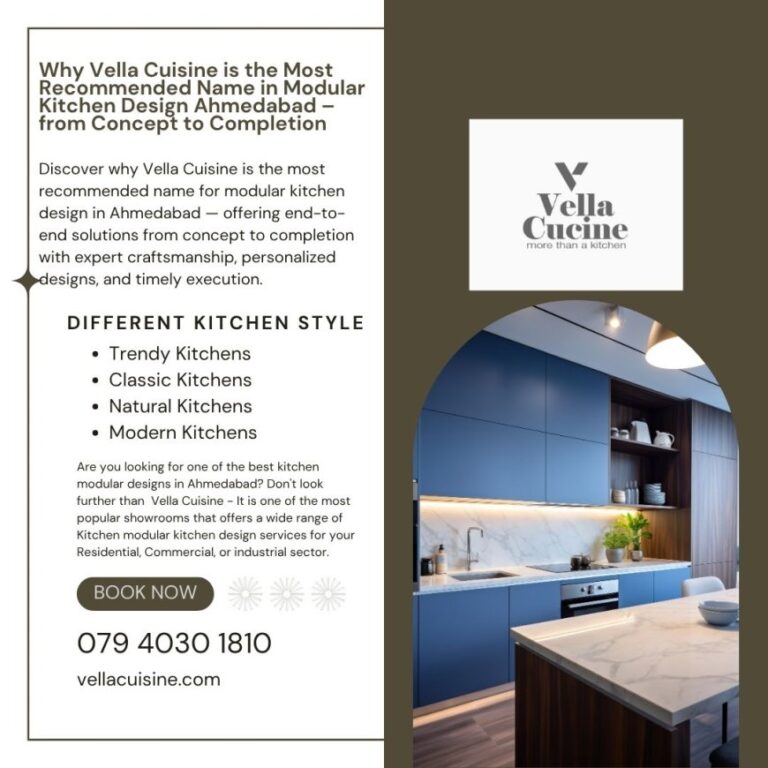 Why Vella Cuisine is the Most Recommended Name in Modular Kitchen Design Ahmedabad – from Concept to Completion 768x768