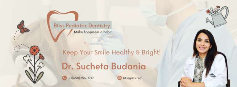 Yellow and Blue Dental Services Facebook Cover 768x284