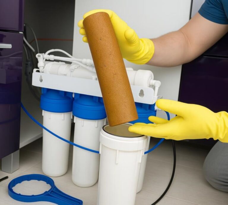 water filtration system installation 768x693