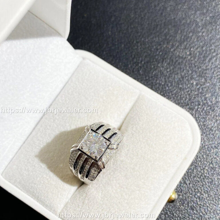 high quality 1 5ct 7 4mm round cut moissanite hip hop 925 silver white gold plated rings for men jbr jeweler 5 1 768x768