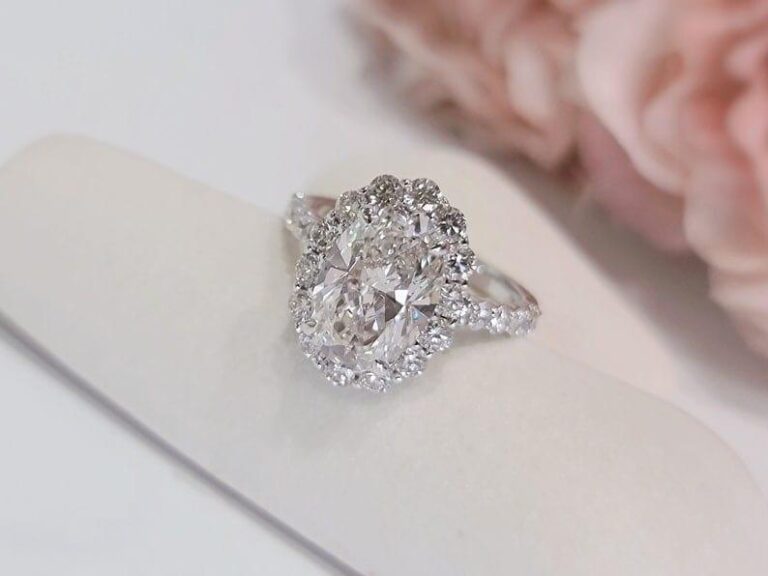 1 00ct oval cut lab grown cvd diamond vintage halo engagement ring jbr jeweler 2 1 768x576