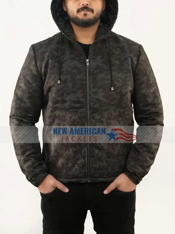 Eminem Valor Camo Black Hooded Jacket