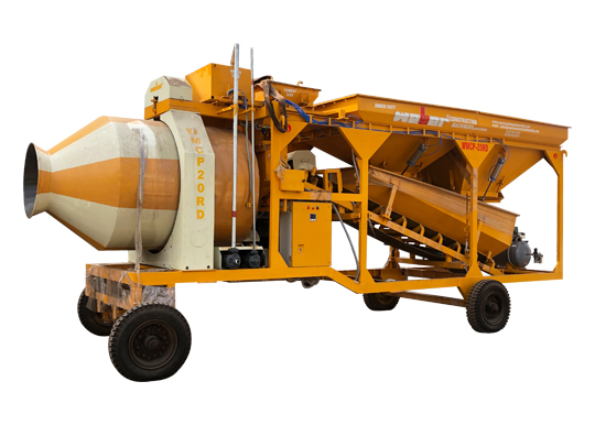 concrete batching plant reversible drum