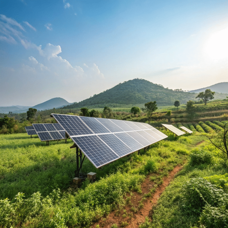 ultra realistic photograph of a solar power instal 768x768